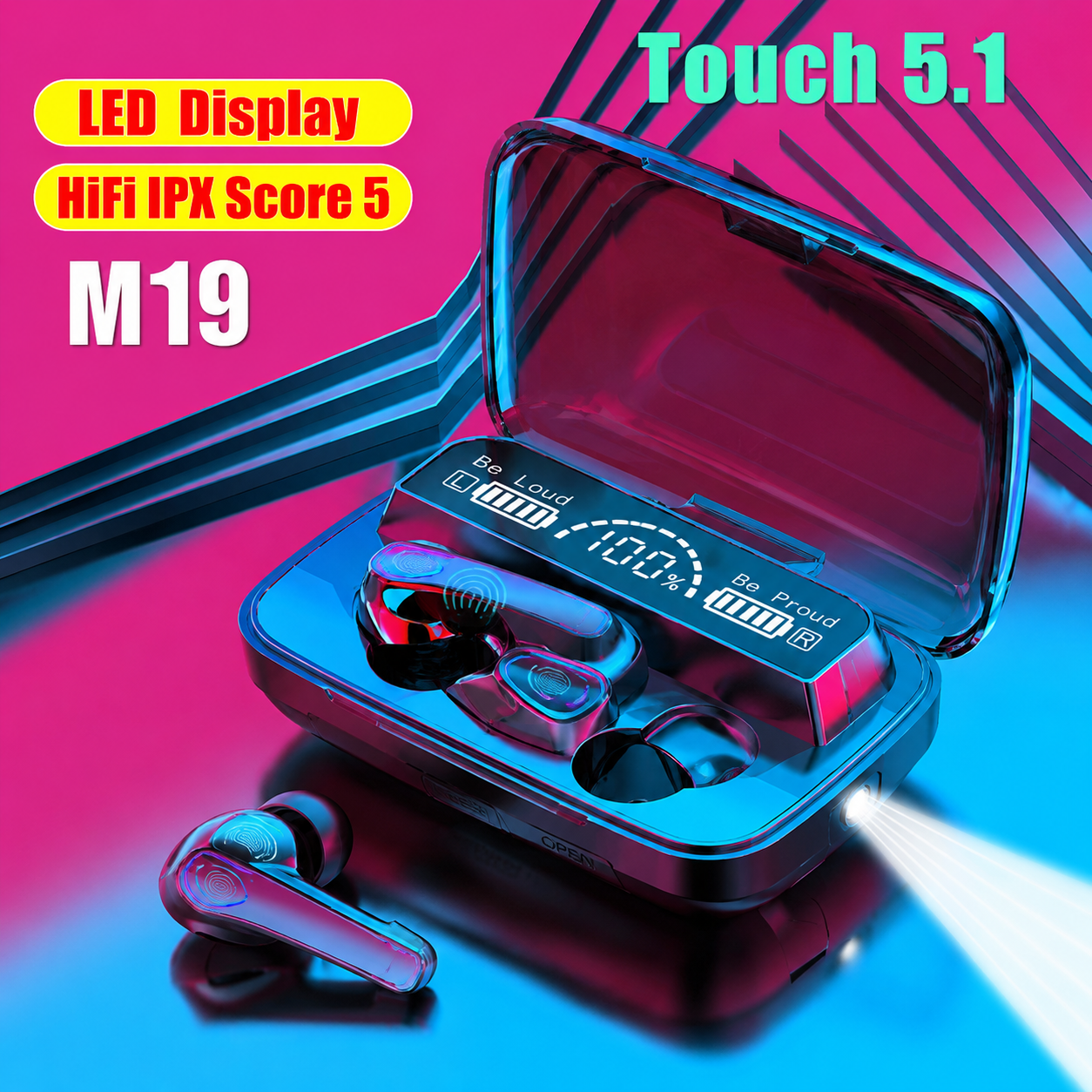 M19 TWS Bluetooth Earbuds (EDP-1787)